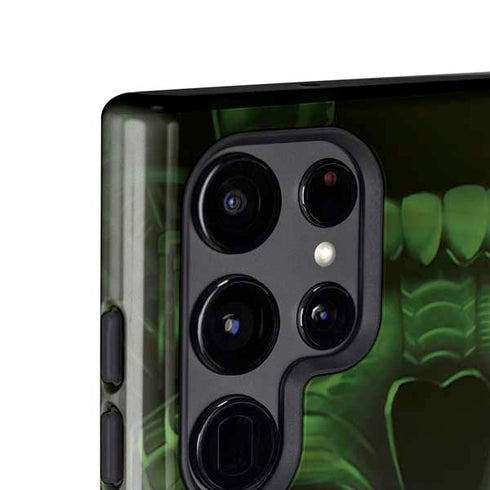 Liquid Blue Green Skulls Galaxy S25 Ultra Impact Case