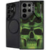 Liquid Blue Green Skulls Galaxy Cases