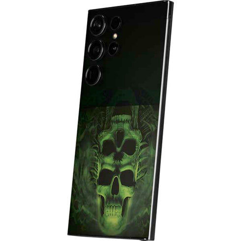 Liquid Blue Green Skulls Galaxy S25 Ultra Skin