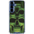 Liquid Blue Green Skulls Galaxy S25 Plus Clear Case