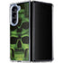 Liquid Blue Green Skulls Galaxy Z Fold5 5G Clear Case