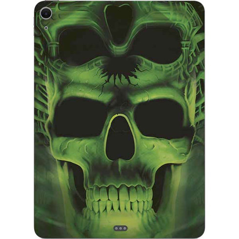 Liquid Blue Green Skulls Apple iPad Air Skin