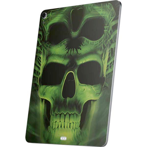 Liquid Blue Green Skulls Apple iPad Air Skin