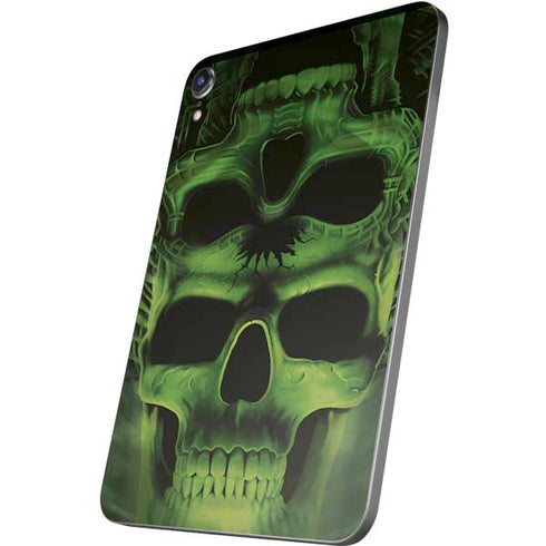 Liquid Blue Green Skulls Apple iPad Mini Skin