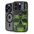 Liquid Blue Green Skulls iPhone 13 Pro Kickstand Case