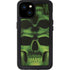 Liquid Blue Green Skulls iPhone 15 Plus Waterproof Case