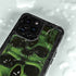 Liquid Blue Green Skulls iPhone 15 Pro Waterproof Case