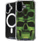 Liquid Blue Green Skulls iPhone 16 Plus MagSafe Case