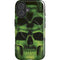 Liquid Blue Green Skulls iPhone 16 Plus Magsafe Impact Case
