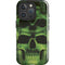 Liquid Blue Green Skulls iPhone 16 Pro Impact Case