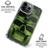 Liquid Blue Green Skulls iPhone 16 Pro Max Clear Case