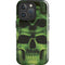 Liquid Blue Green Skulls iPhone 16 Pro Max Impact Case