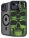 Liquid Blue Green Skulls iPhone 16e Kickstand Case