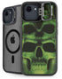 Liquid Blue Green Skulls iPhone 16e Kickstand Case