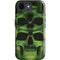 Liquid Blue Green Skulls iPhone 16e Impact Case