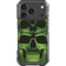 Liquid Blue Green Skulls iPhone 18 Pro Clear Case