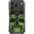 Liquid Blue Green Skulls iPhone 18 Pro Clear Case