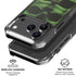 Liquid Blue Green Skulls iPhone 18 Pro Clear Case