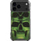 Liquid Blue Green Skulls iPhone 18 Pro Max Clear Case