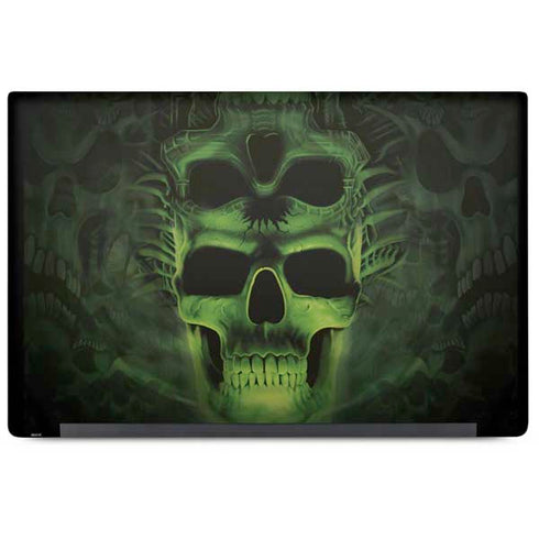 Liquid Blue Green Skulls Dell Latitude Skin