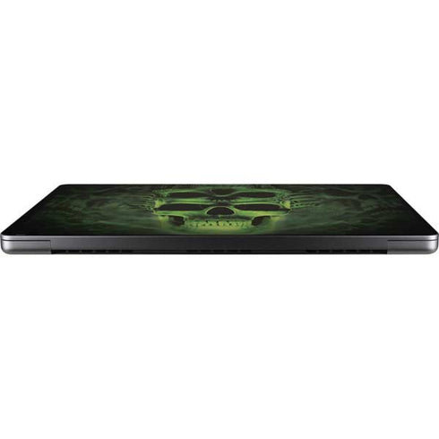 Liquid Blue Green Skulls Apple MacBook Pro 14-inch Skin