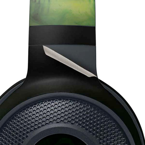 Liquid Blue Green Skulls Razer Kraken X Skin