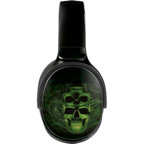 Liquid Blue Green Skulls Skullcandy Venue Skin