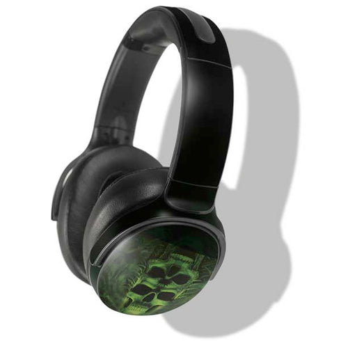 Liquid Blue Green Skulls Skullcandy Venue Skin