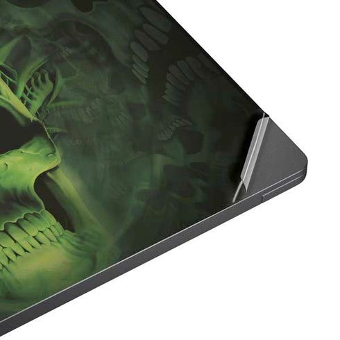 Liquid Blue Green Skulls Surface Laptop 7 13.8in Skin