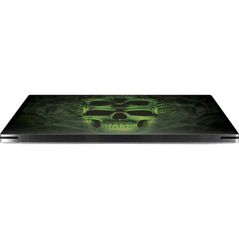 Liquid Blue Green Skulls Dell XPS Skin