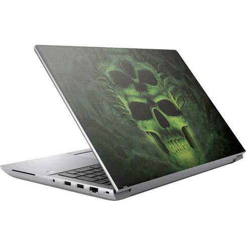 Liquid Blue Green Skulls HP ZBook Fury 16 G10 Skin