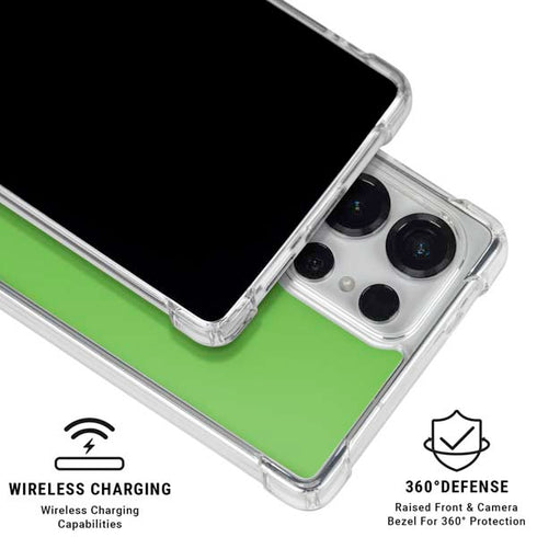Green Galaxy S25 Ultra Clear Case