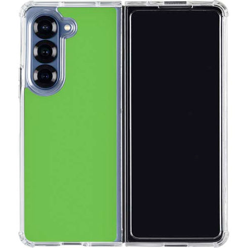 Green Galaxy Z Fold6 Clear Case