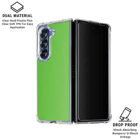 Green Galaxy Z Fold6 Clear Case