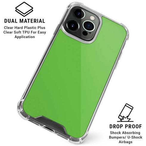 Green iPhone 16 Pro Clear Case