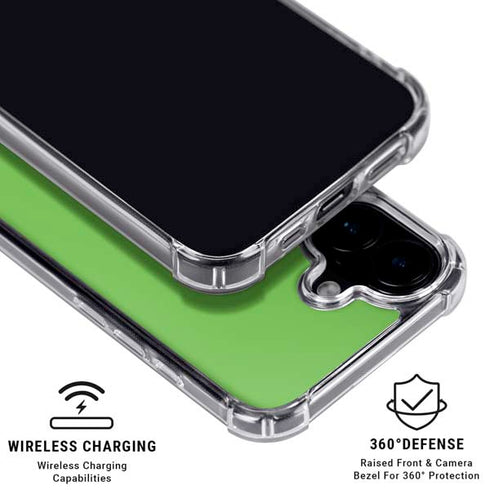 Green iPhone 17 Clear Case