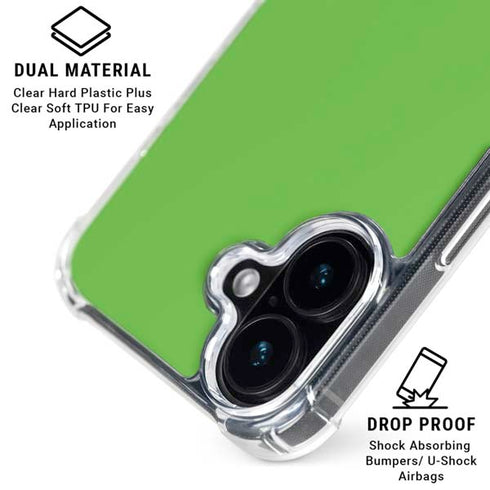 Green iPhone 17 Clear Case