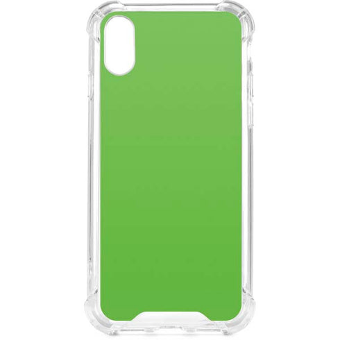 Green iPhone XS Clear Case