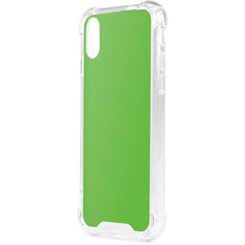 Green iPhone XS Clear Case