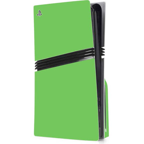 Green PS5 Pro Disk Console Skin