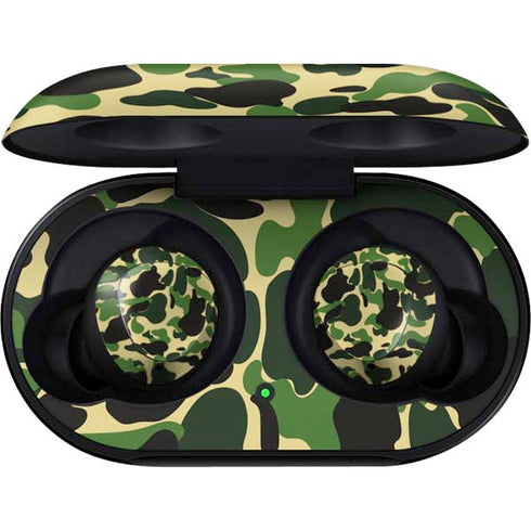 Green Street Camo Galaxy Buds Skin