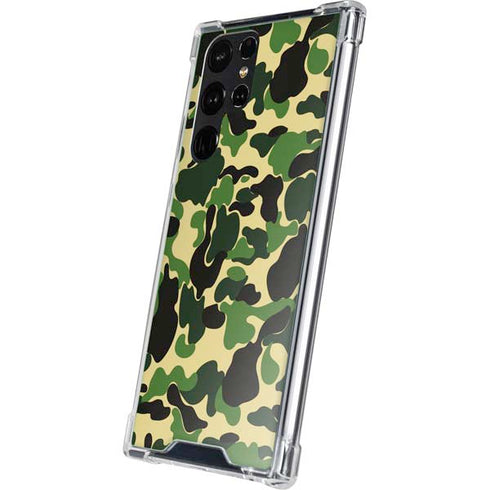 Green Street Camo Galaxy S23 Ultra Clear Case