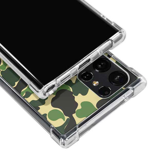 Green Street Camo Galaxy S23 Ultra Clear Case