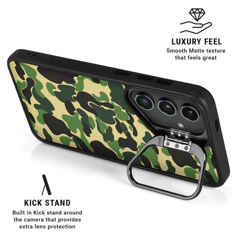 Green Street Camo Galaxy S24 FE Kickstand Case