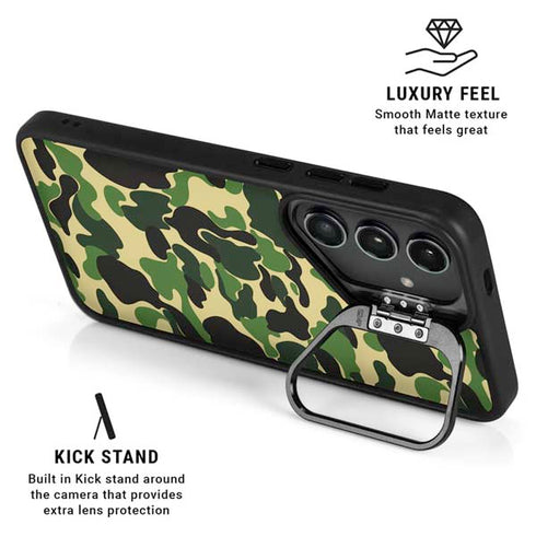 Green Street Camo Galaxy S25 Ultra Kickstand Case