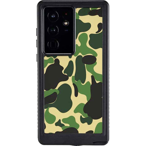 Green Street Camo Galaxy S24 Ultra Waterproof Case