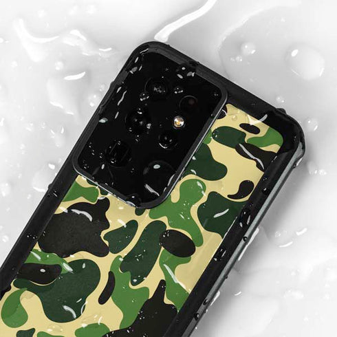 Green Street Camo Galaxy S24 Ultra Waterproof Case