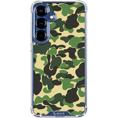 Green Street Camo Galaxy S25 Clear Case