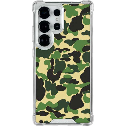 Green Street Camo Galaxy S25 Ultra Clear Case