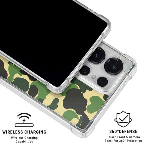 Green Street Camo Galaxy S25 Ultra Clear Case